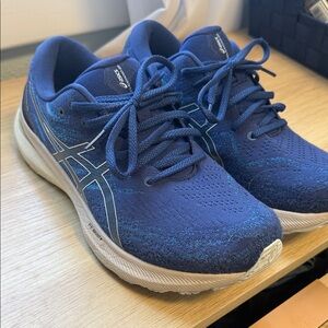 Asics Navy and White Men's Running Shoes